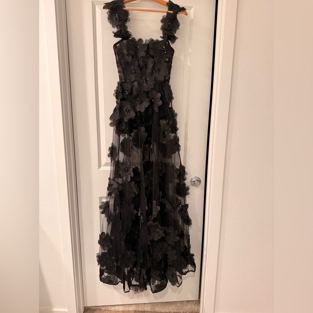 NWOT BRONX AND BANCO Rosalie Noir Gown in Black, evening maxi dress - Picture 5 of 15